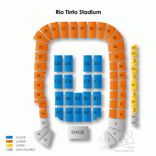 Rio Tinto Stadium Seating Chart Stadium Seating Chart