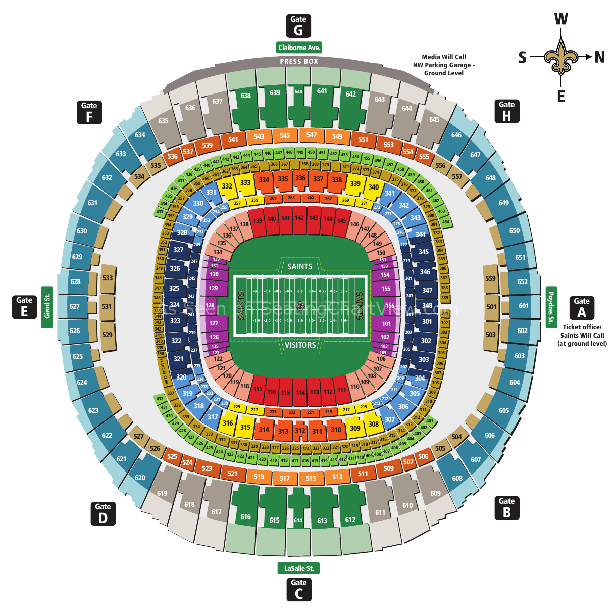 Saints Superdome Seat Viewer Brokeasshome