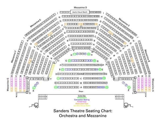 Sanders Theatre Seating Charts Theatre Church Design Sanctuary 