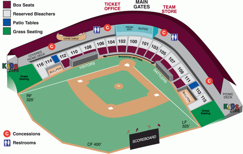 Seating Diagram Wisconsin Timber Rattlers Tickets