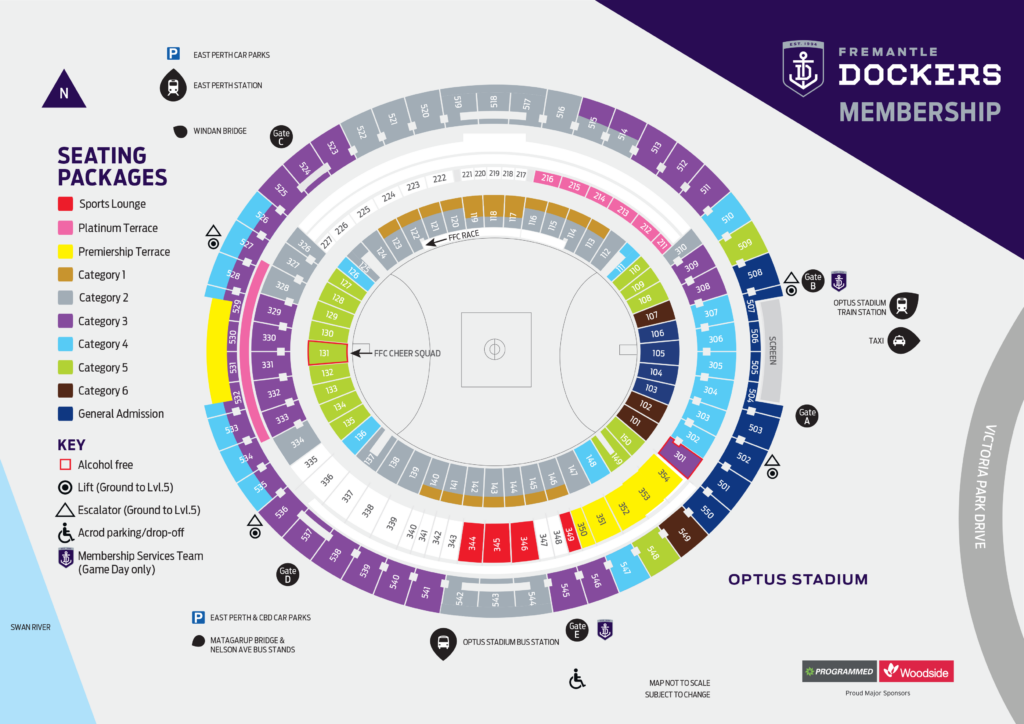 Seating West Coast Eagles Optus Stadium Map Scorchers Sell Out Home 