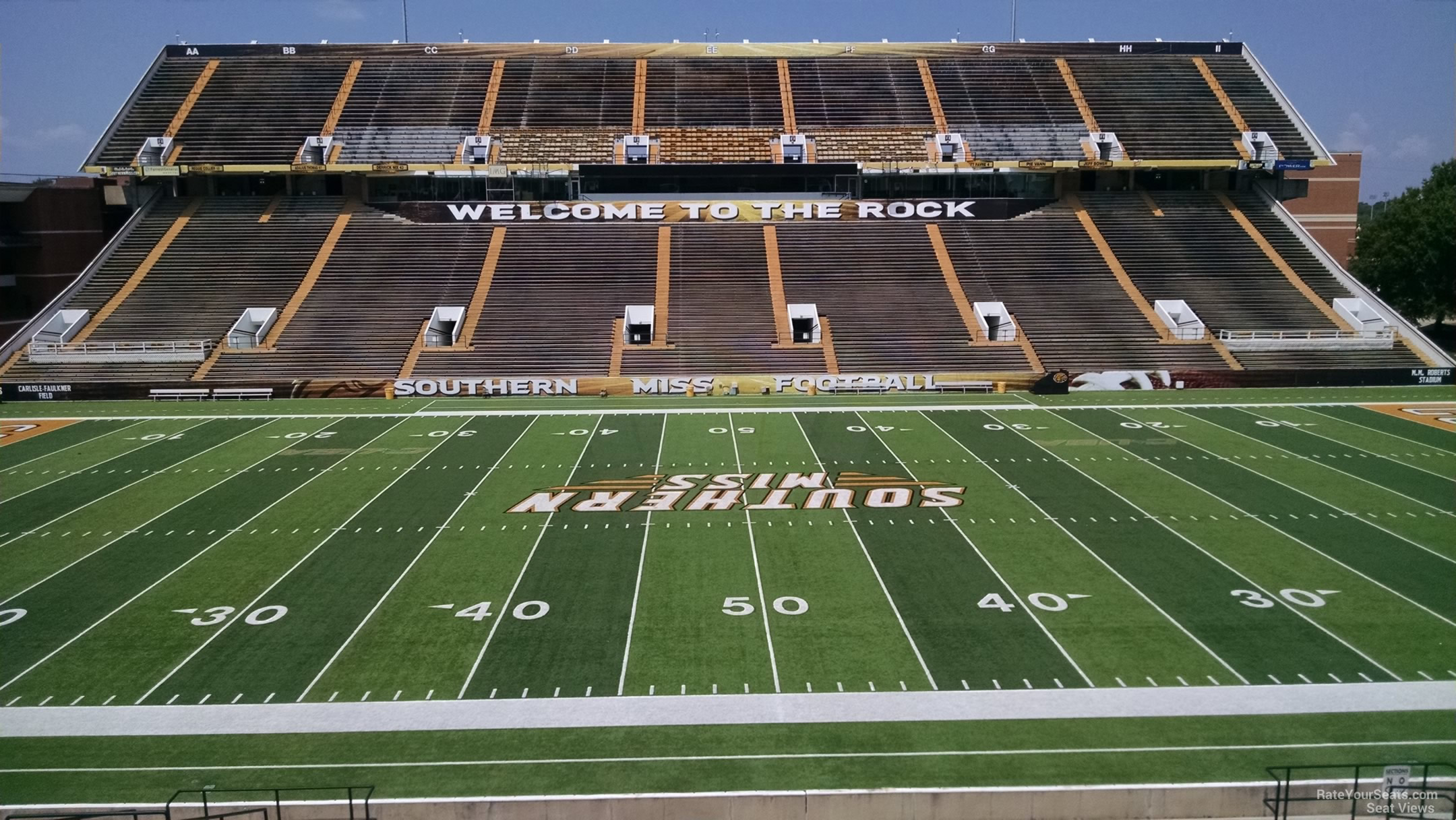 Seating Chart M M Roberts Stadium Hattiesburg Mississippi Stadium