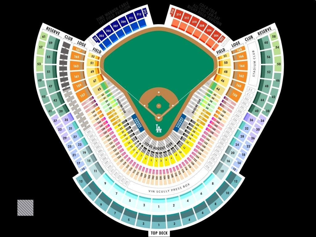 The Awesome Along With Stunning Dodger Stadium Seating Chart With Rows