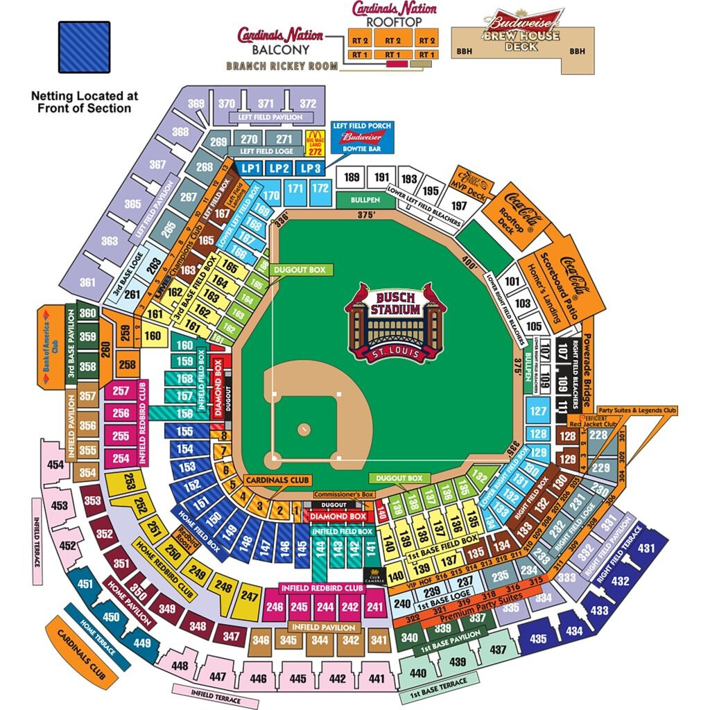 The Awesome And Also Interesting Busch Stadium Seating Chart With Rows 