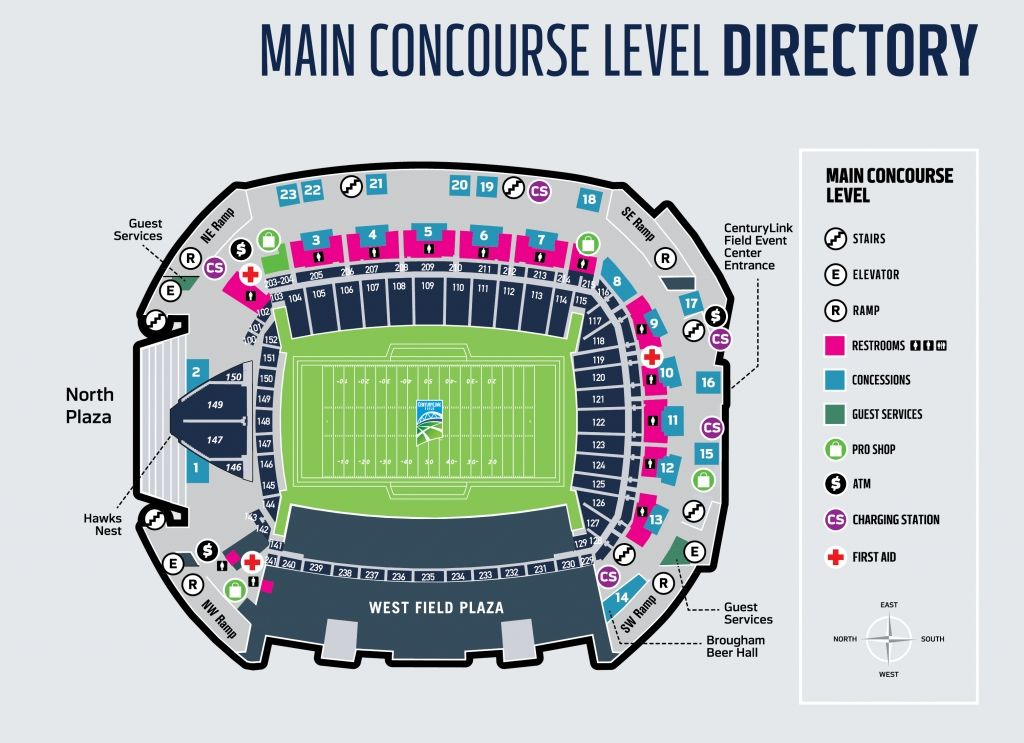 The Awesome As Well As Interesting Centurylink Field Seating Chart