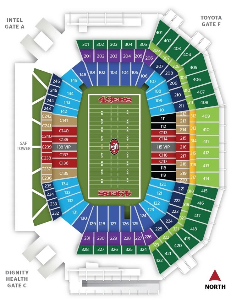 The Awesome Denver Broncos Seating Chart 3d Levi Stadium Chart 