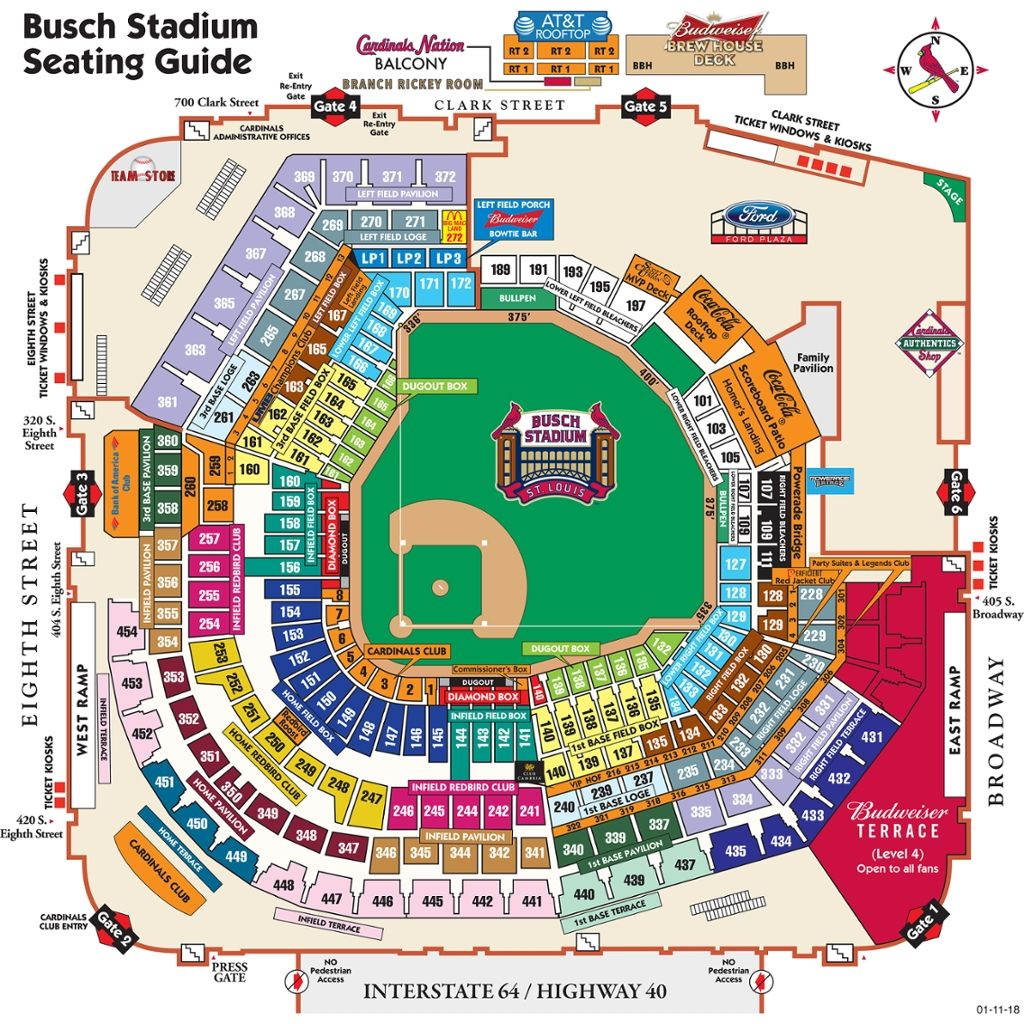 The Most Elegant Busch Stadium Seating Chart Rows Plan Games Minute 