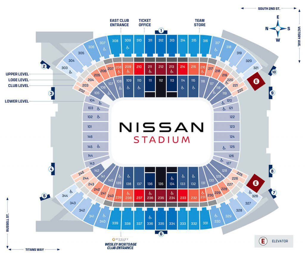 Titans Stadium Seating Chart Rows Two Birds Home