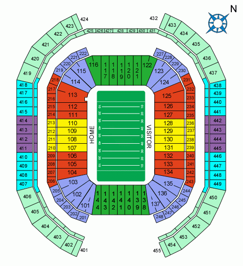 University Of Phoenix Stadium Seating Chart Views Reviews Arizona 