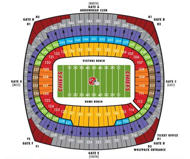 Arrowhead Stadium Seating Chart For Taylor Swift Stadium Seating Chart