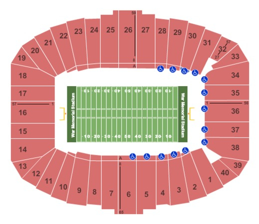 War Memorial Stadium Tickets In Little Rock Arkansas Seating Charts 