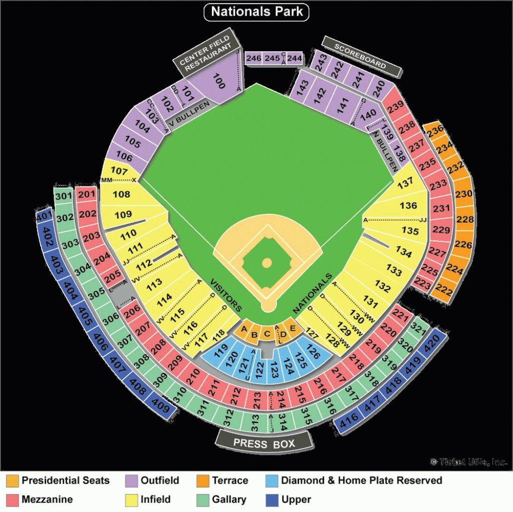 Washington Nationals Stadium Seating Chart Capit n