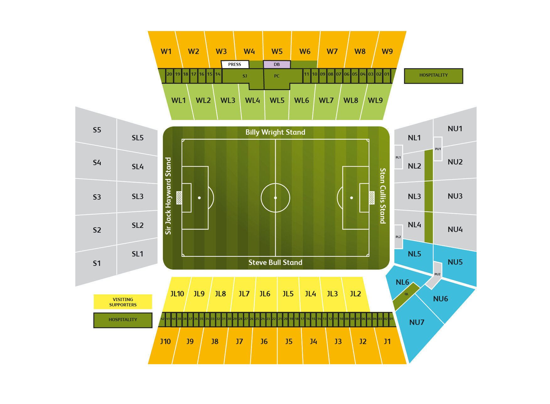 Wolverhampton Wanderers FC Molineux Football League Ground Guide